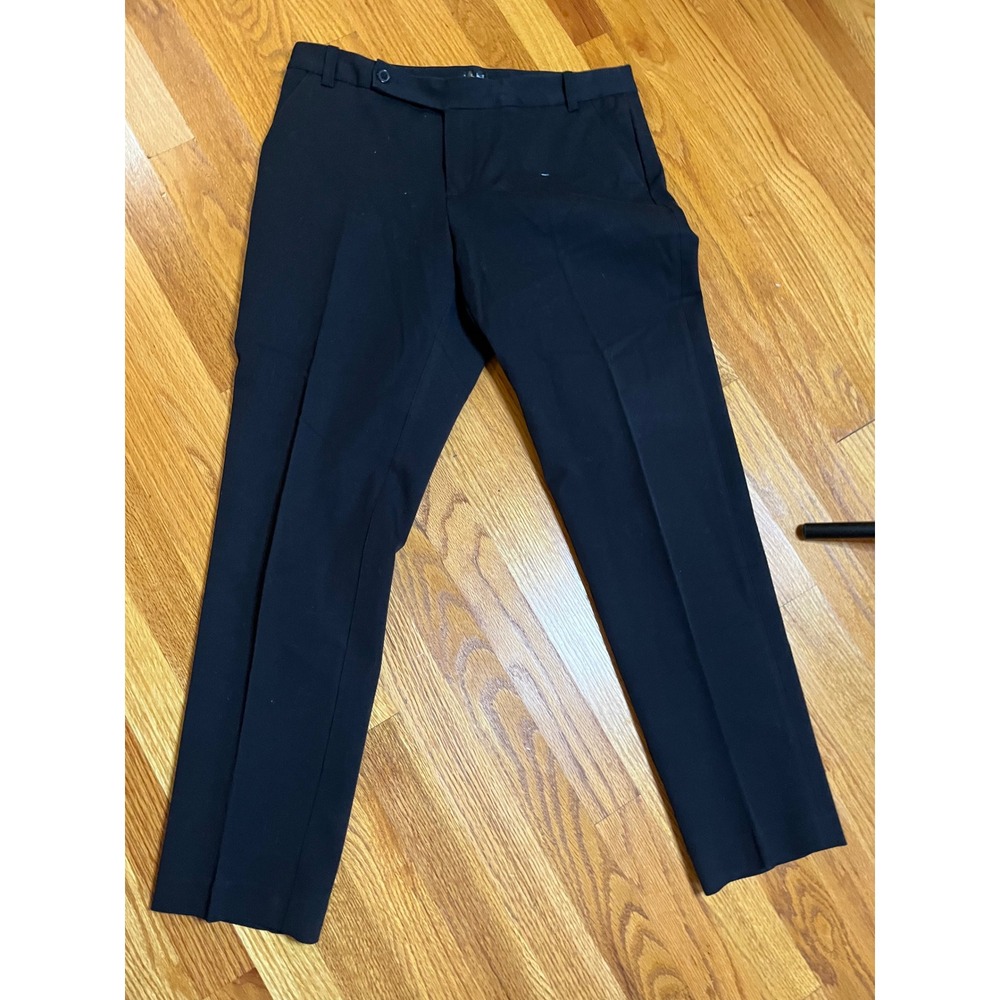 Nicole Miller New York Womens Black Magic Straight Leg Dress Pants Size 8